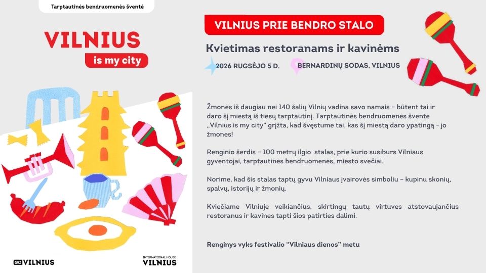 „Totoriškas skonis“ dalyvaus festivalyje „Vilniaus dienos“